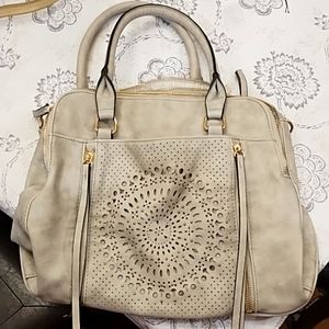 Maurices Grey leather handbag